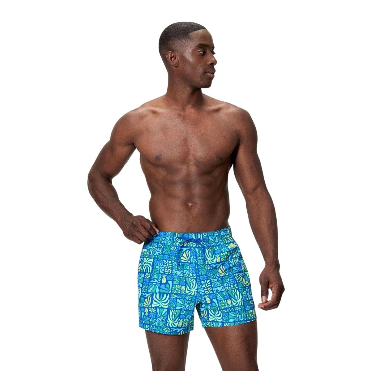 Short de bain motif/style imprimé intégral REDONDO EDGE VOLLEY bleu saphir, SPEEDO