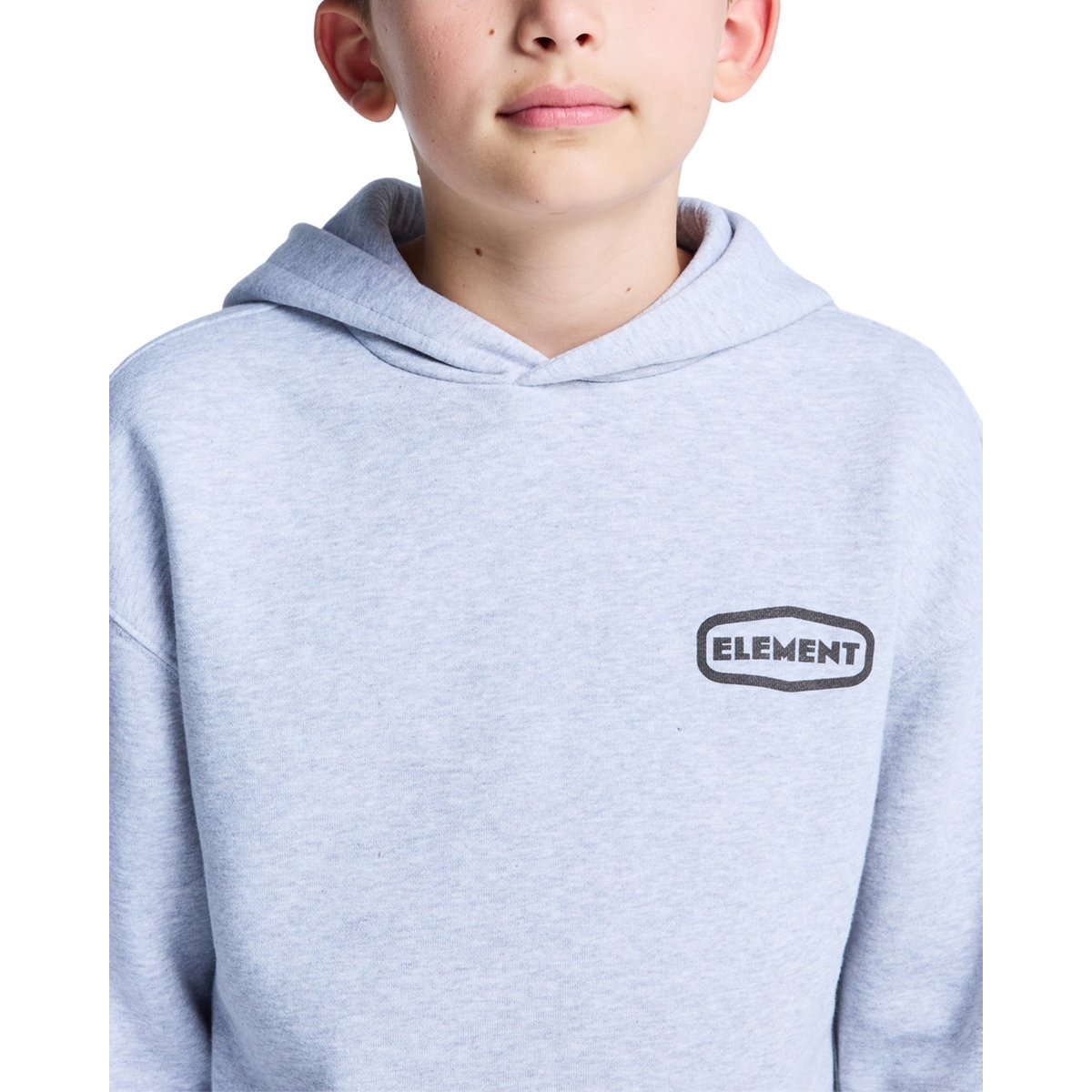 Sweat à capuche GRIP IT PO Y gris mid grey heather, ELEMENT