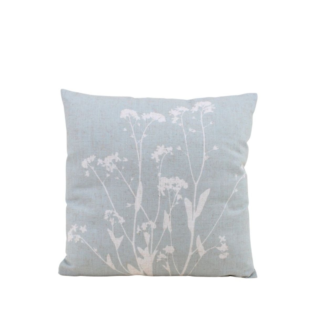 Coussin avec lin imprimé nature 40x40cm vert, ORNAMI