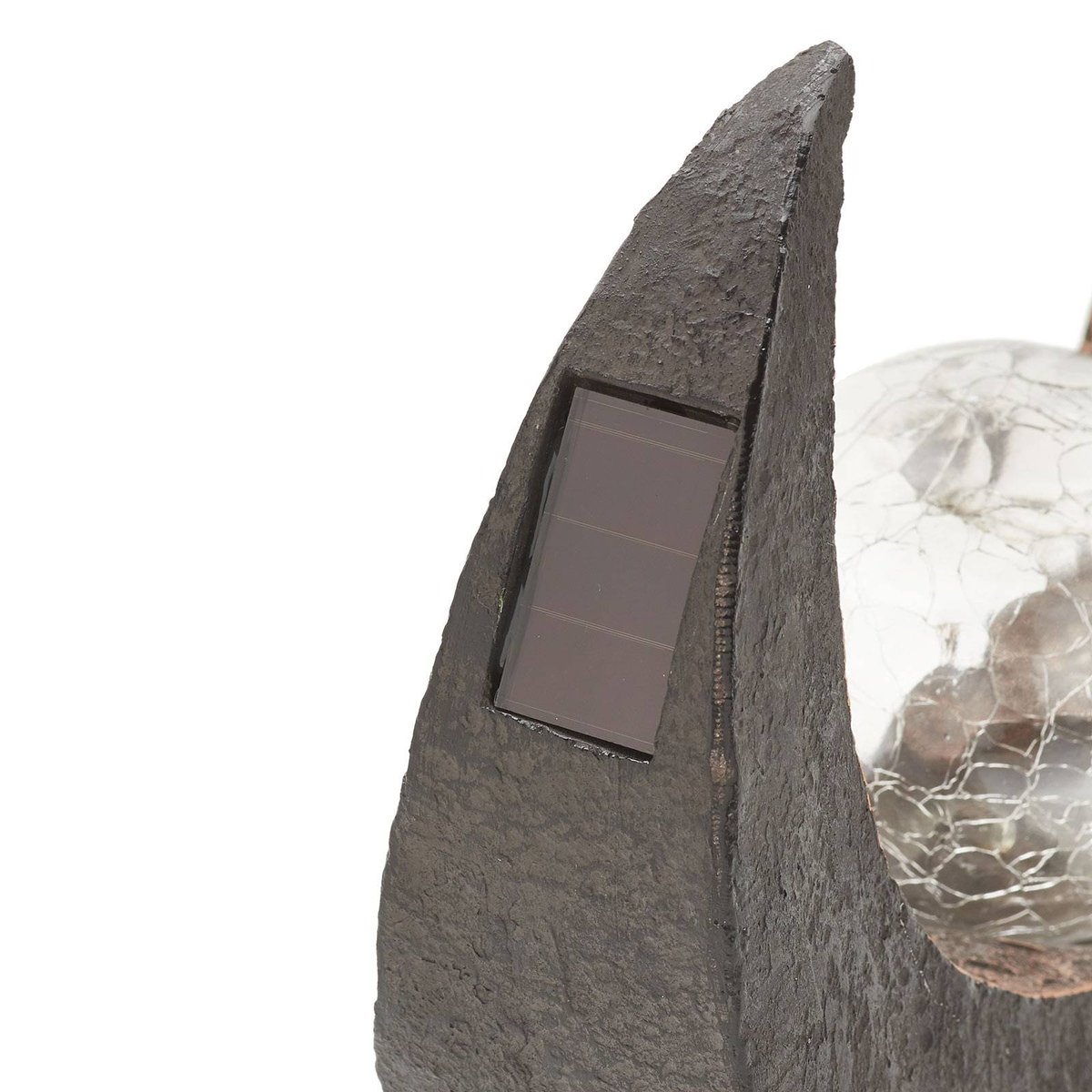 Lampe solaire moderneLED, Adem brun rouille, clair, LINDBY