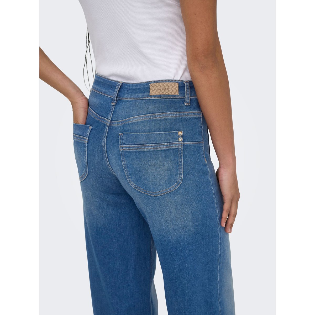 Jean À Jambe Large medium blue denim, ONLY