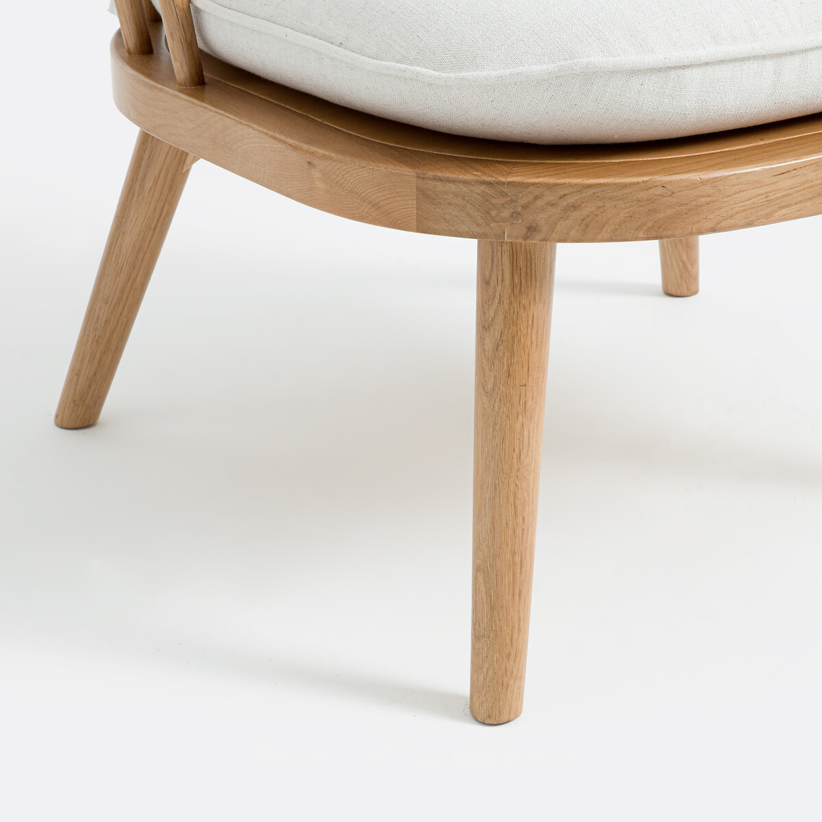 Fauteuil chêne et tissu, Portman beige, LA REDOUTE INTERIEURS