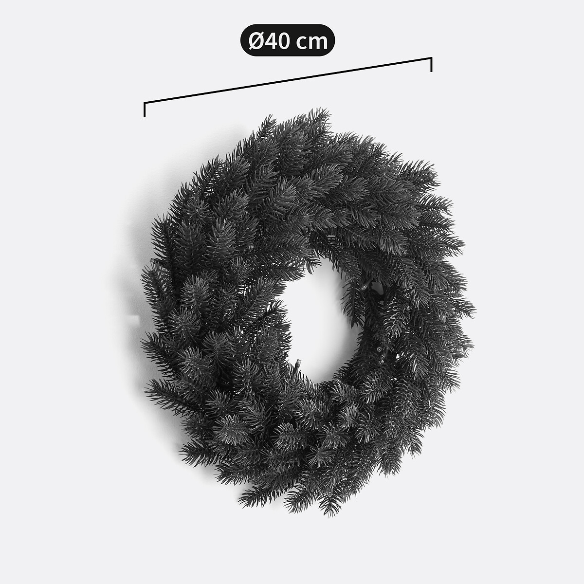 Couronne de Noël LED, Caspar vert, LA REDOUTE INTERIEURS