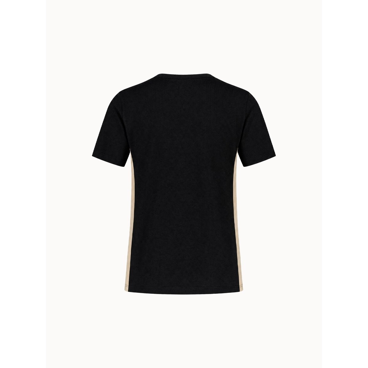 T-shirt en jersey de coton avec bandes côtés contrastées NOEL black, LE COQ SPORTIF