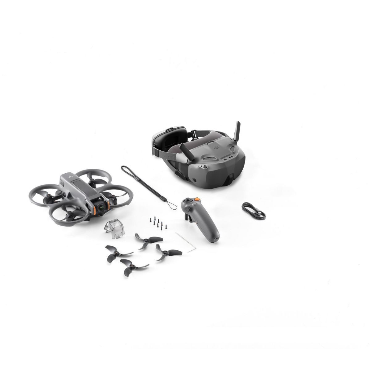 Drone Avata 2 Fly Smart Combo 1 Batterie gris, DJI