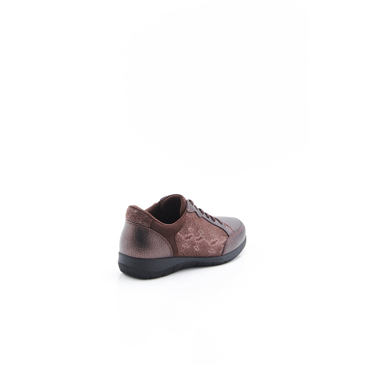 Derbies Amortyl à lacets élastiqués marron animalier, DAMART