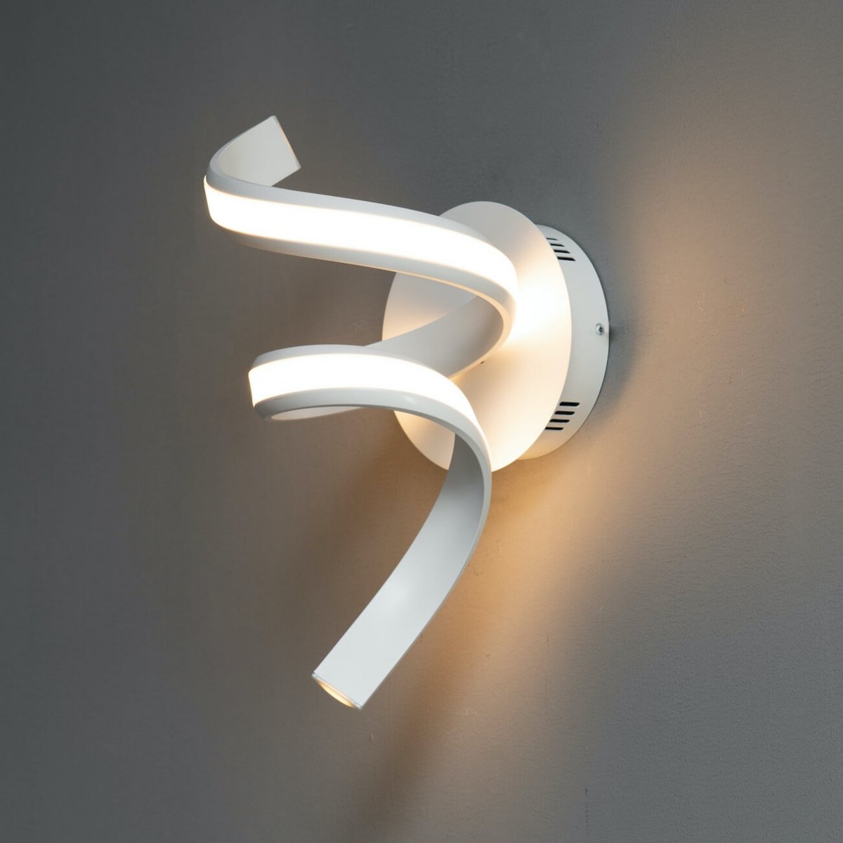 Applique spirale LED murale - KAUAI blanc, KOSILUM