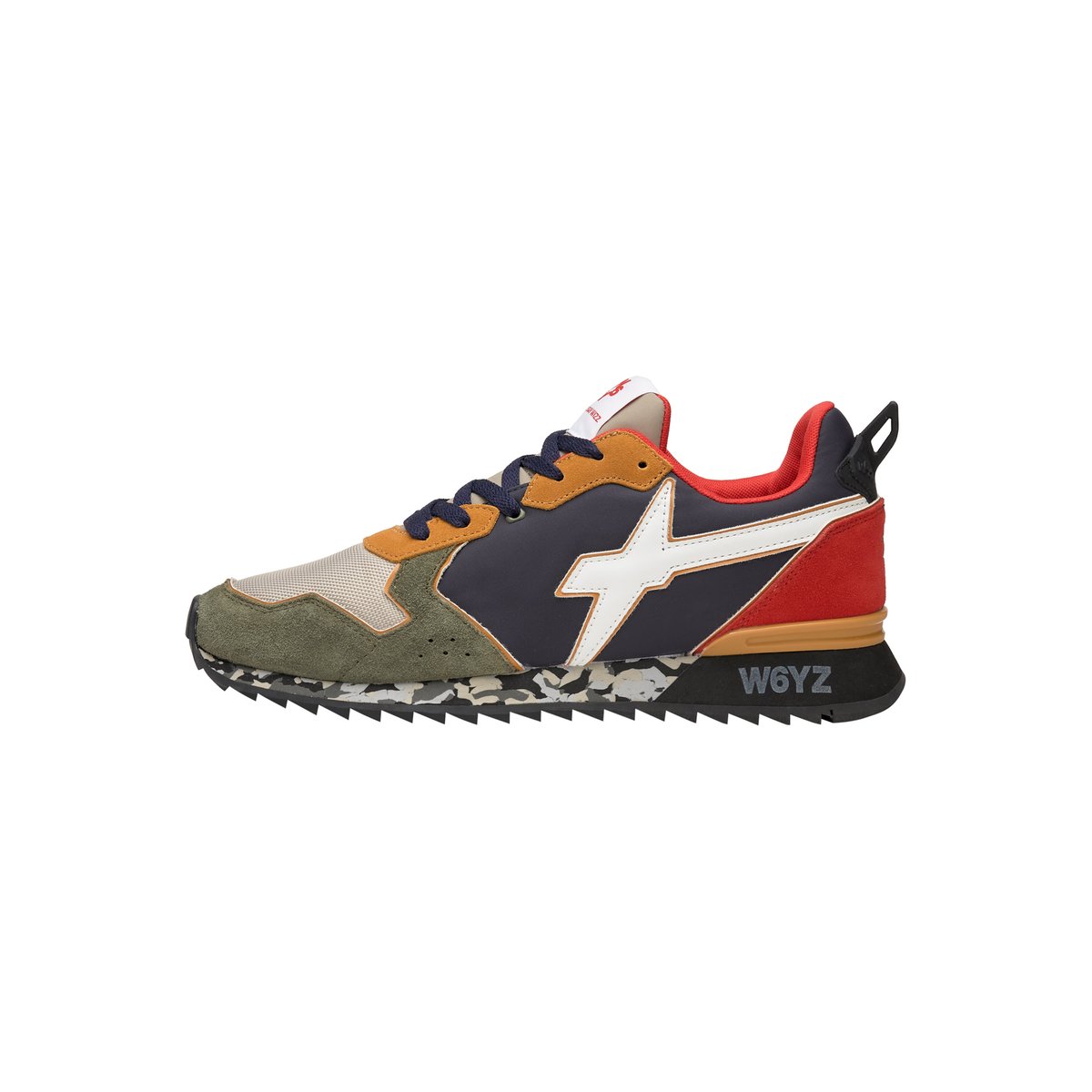 Baskets en tissu technique et daim JET-M. kaki, W6YZ