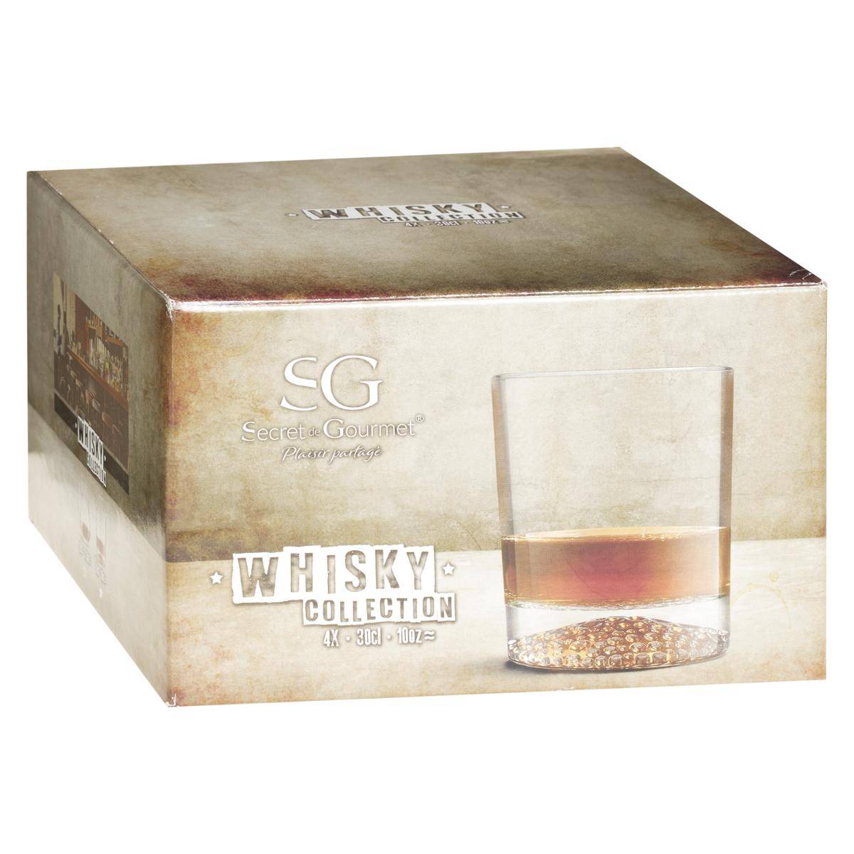 Lot de 4 verres en verre ARTICO transparent, SECRET DE GOURMET