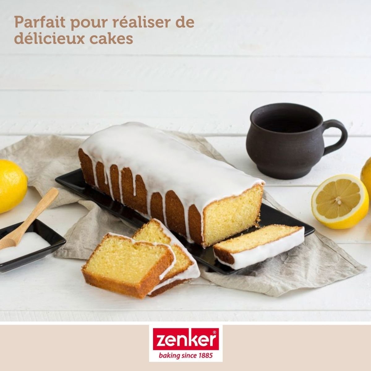 Set de 5 ustensiles de pâtisserie moule à gâteaux 2 bols spatule noir, ZENKER