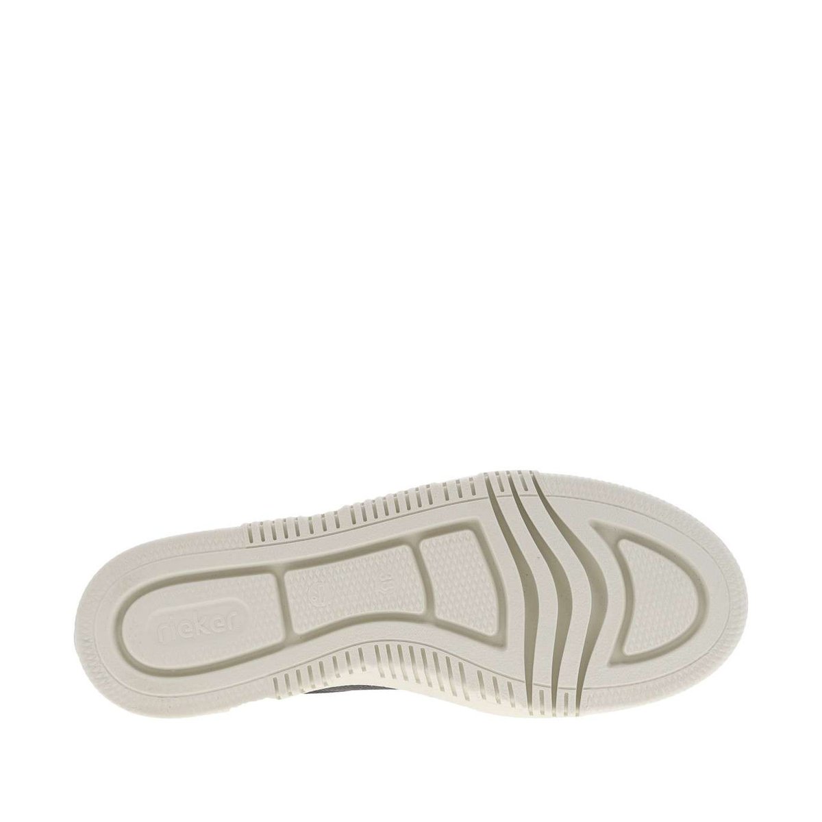 Tennis noir à talon plateau et à lacets plats avec fermeture zippée dorée noir, RIEKER