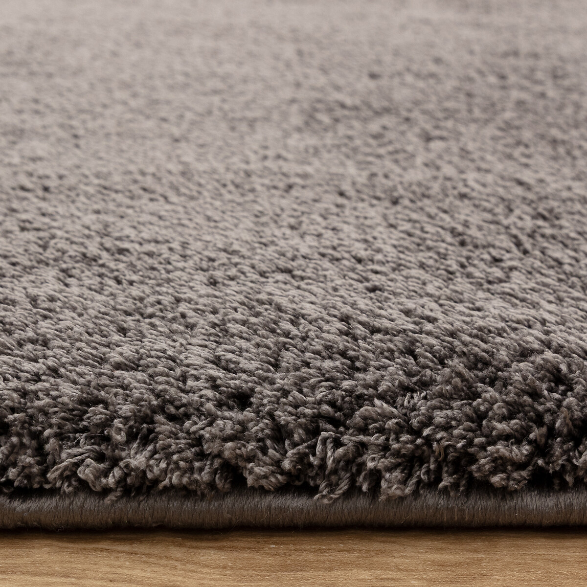 Como Silky Soft Plain Rug charcoal, SO'HOME