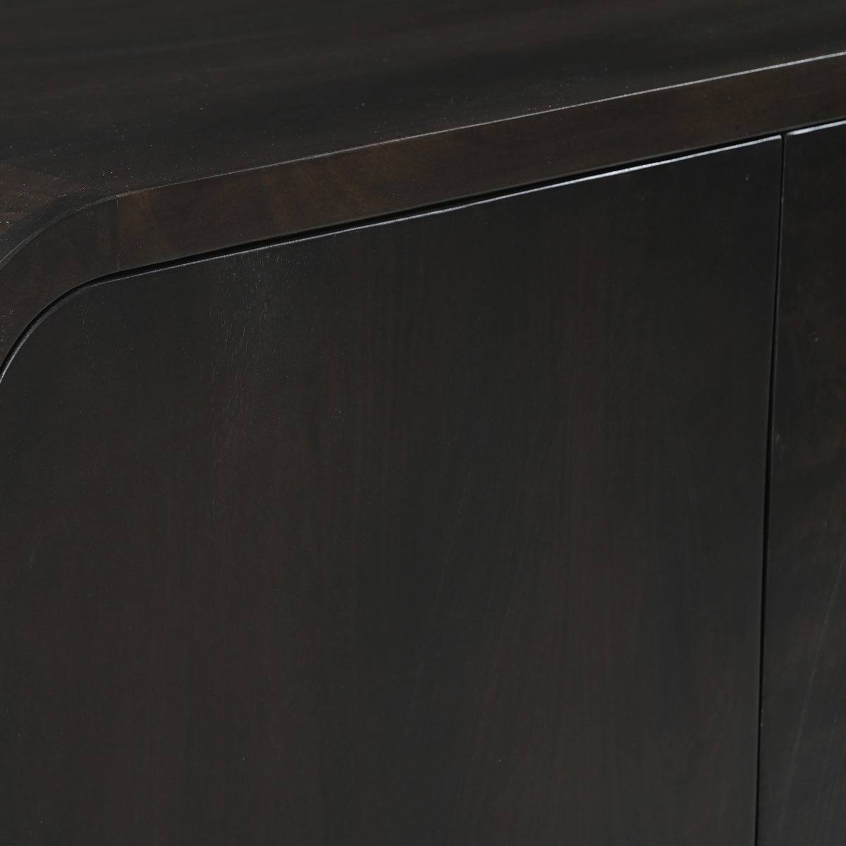 Buffet en bois de manguier foncé CARINA noir, MADE IN MEUBLES