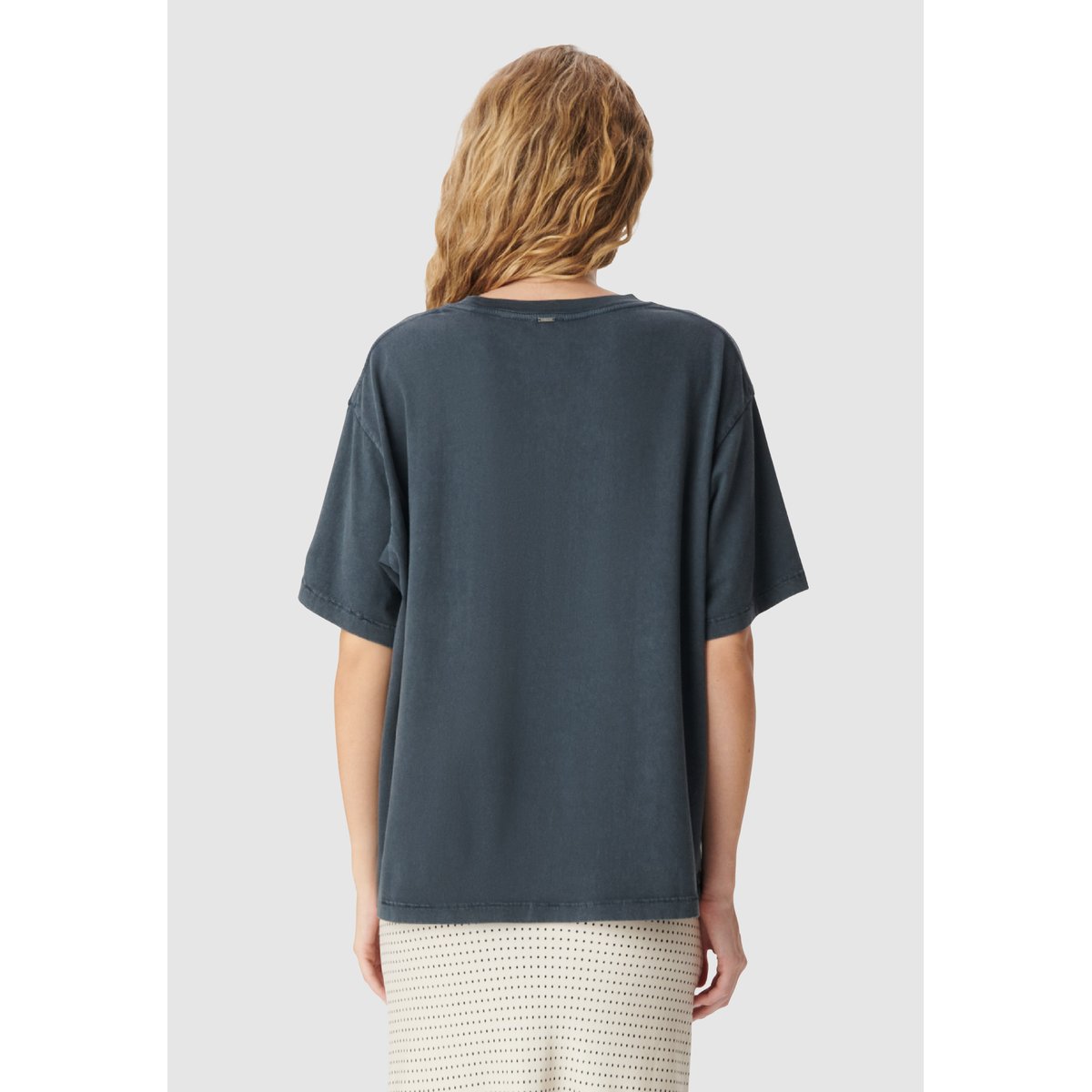 Tee-shirt visuel immeubles et messages gris anthracite, IKKS