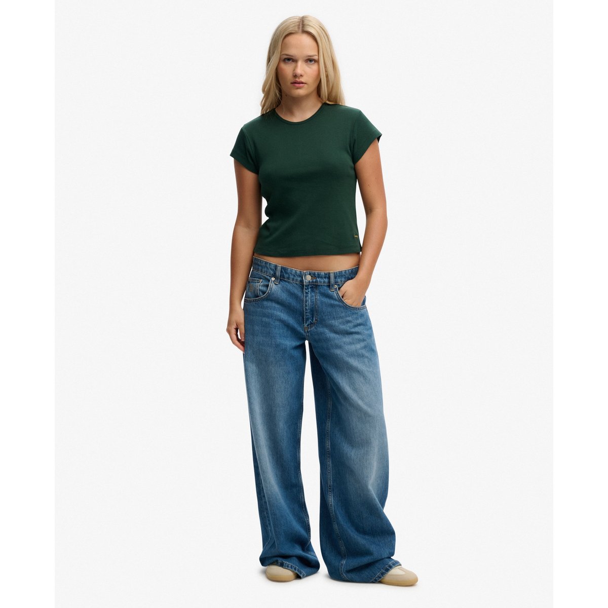T-shirt Athletic Essential vert émail, SUPERDRY