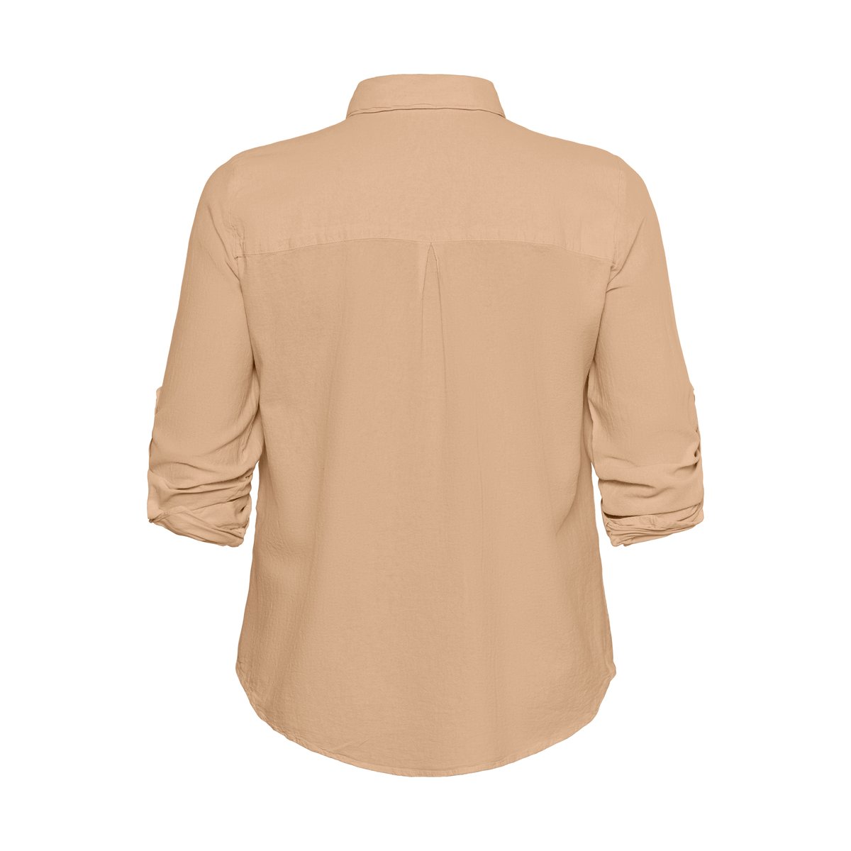 Long sleeved shirt beige classic sand, KAFFE CURVE