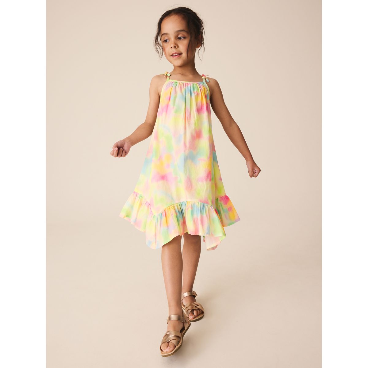 Robe à bretelles motif métavers multi-couleurs, NEXT