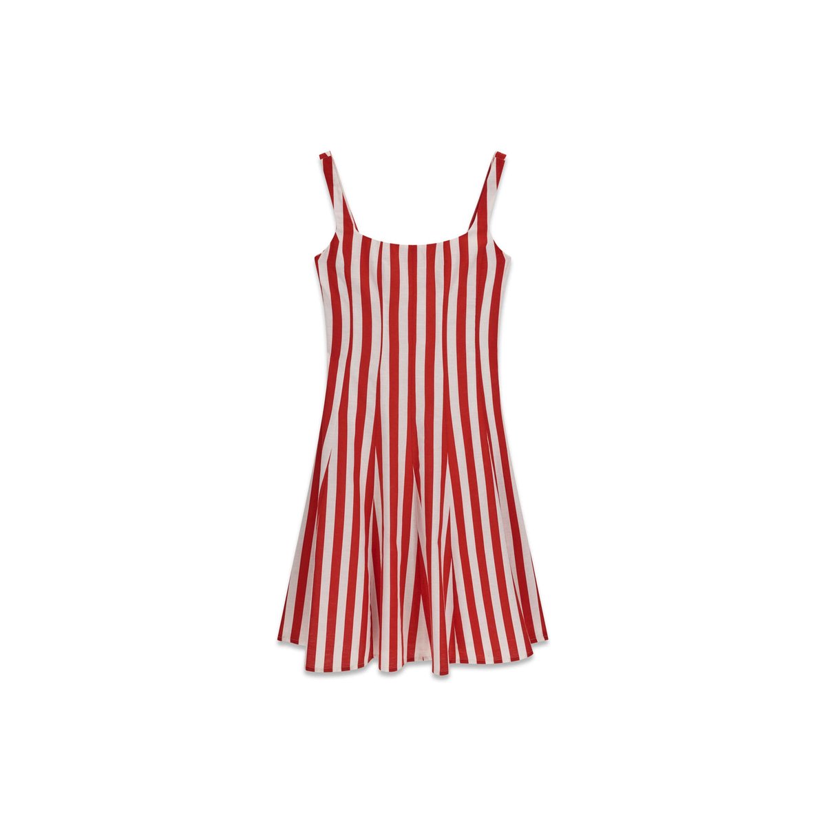 Robe Midi Rayée rouge, GUESS
