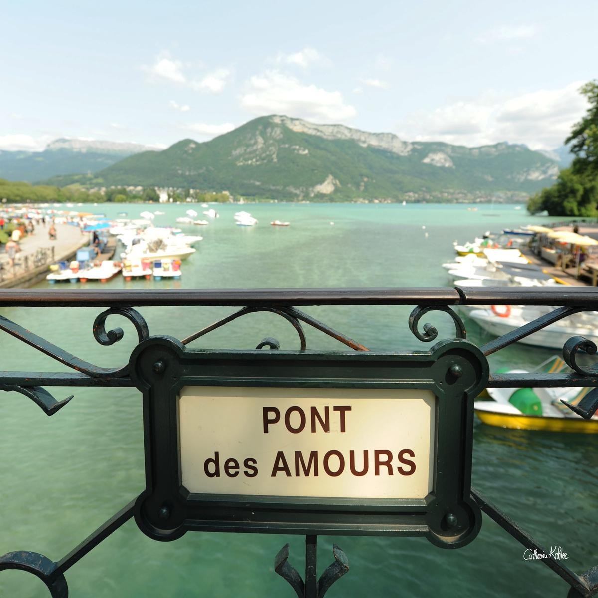 Tableau Mural Le Pont Des Amours Annecy LAC tableau en verre, CEANOTHE