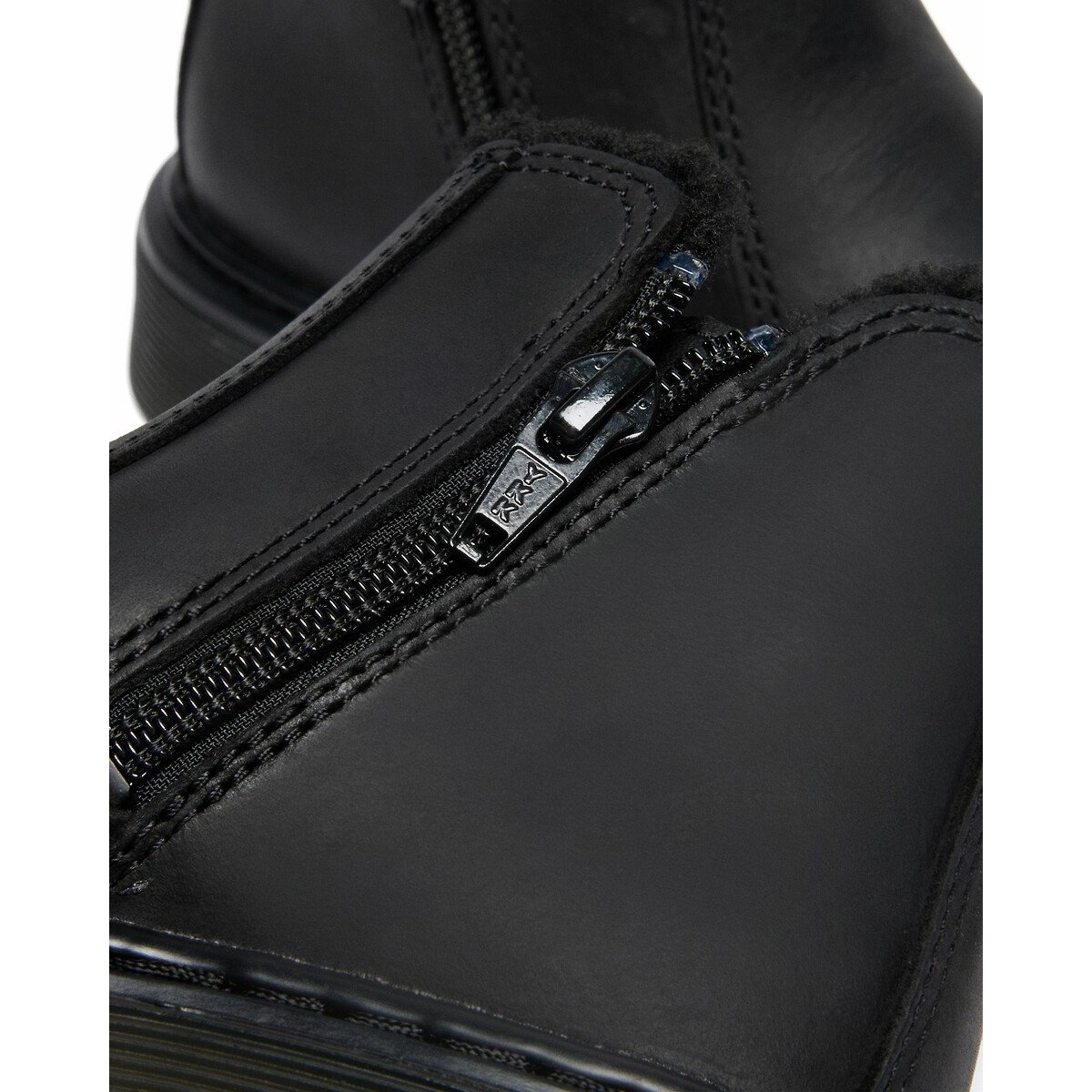 Boots chelsea fourrées en cuir 2976 Leonore noir, DR. MARTENS