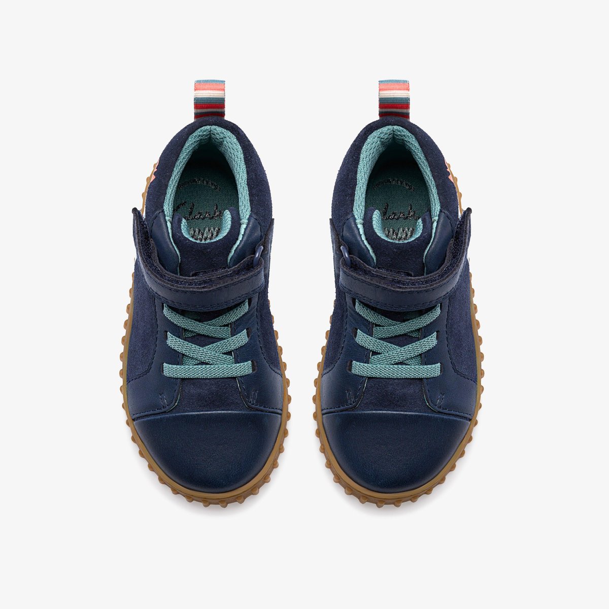Boots Suède Coupe Large COVE KIND T bleu, CLARKS