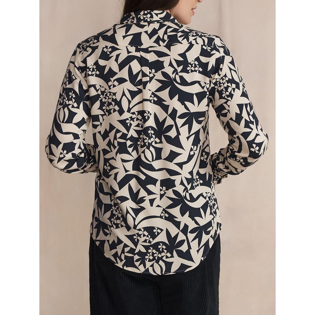 Chemise manches longues LESLICHE marine, TBS