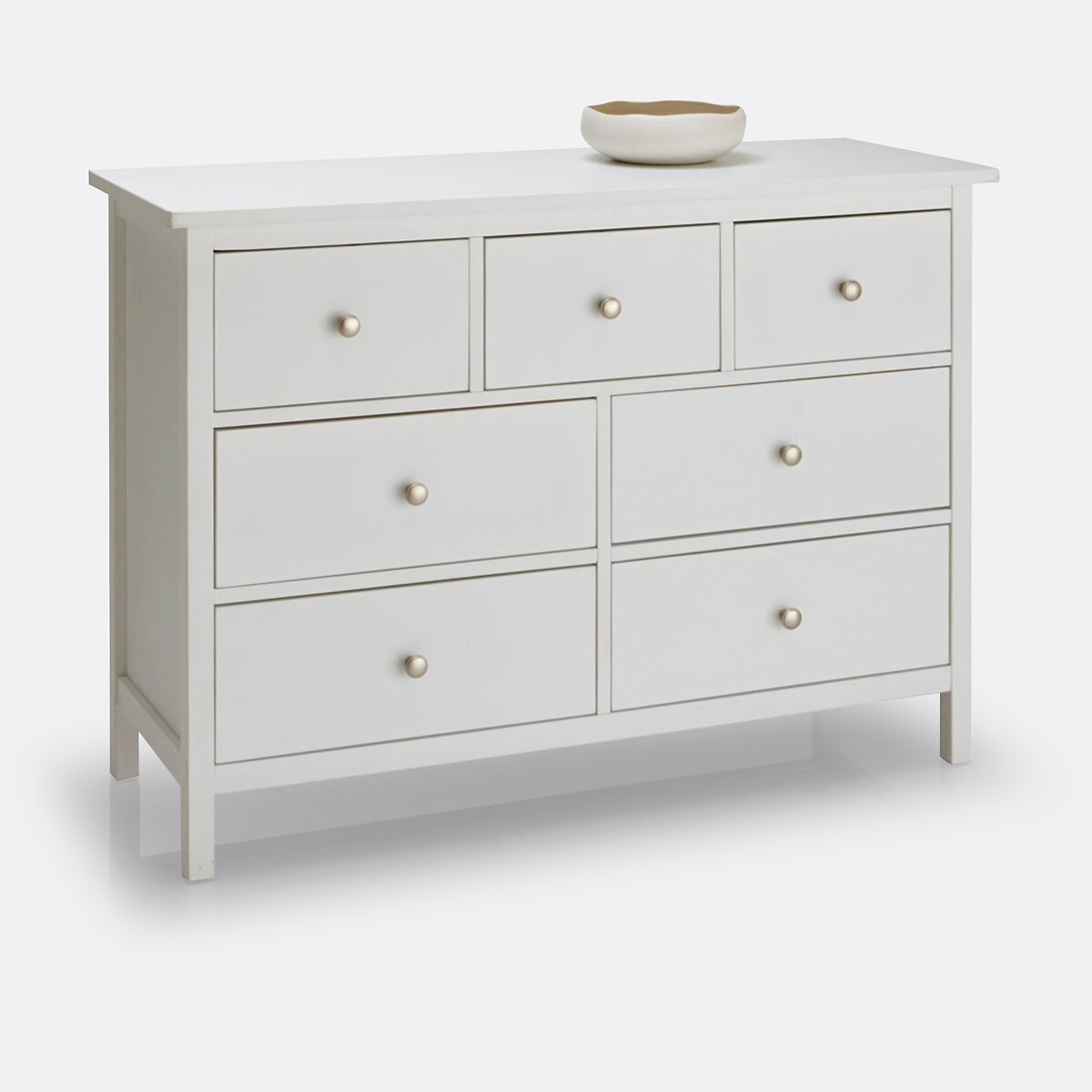 Commode large 7 tiroirs, Enza blanc, LA REDOUTE INTERIEURS