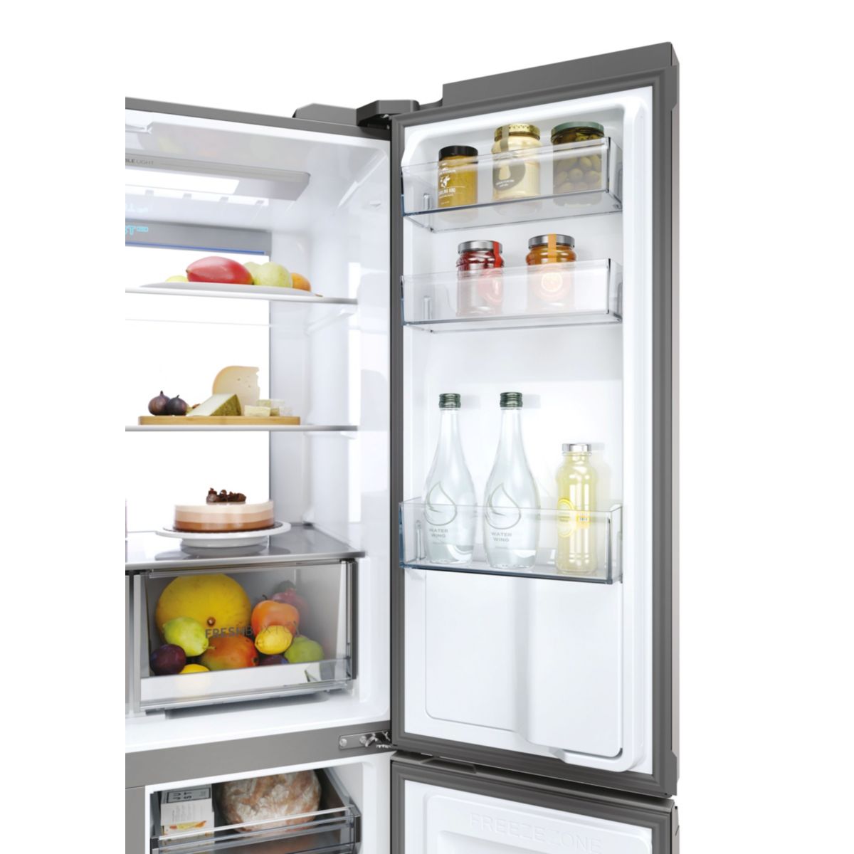 Réfrigérateur multi portes HCR79F19EHMD inox, HAIER