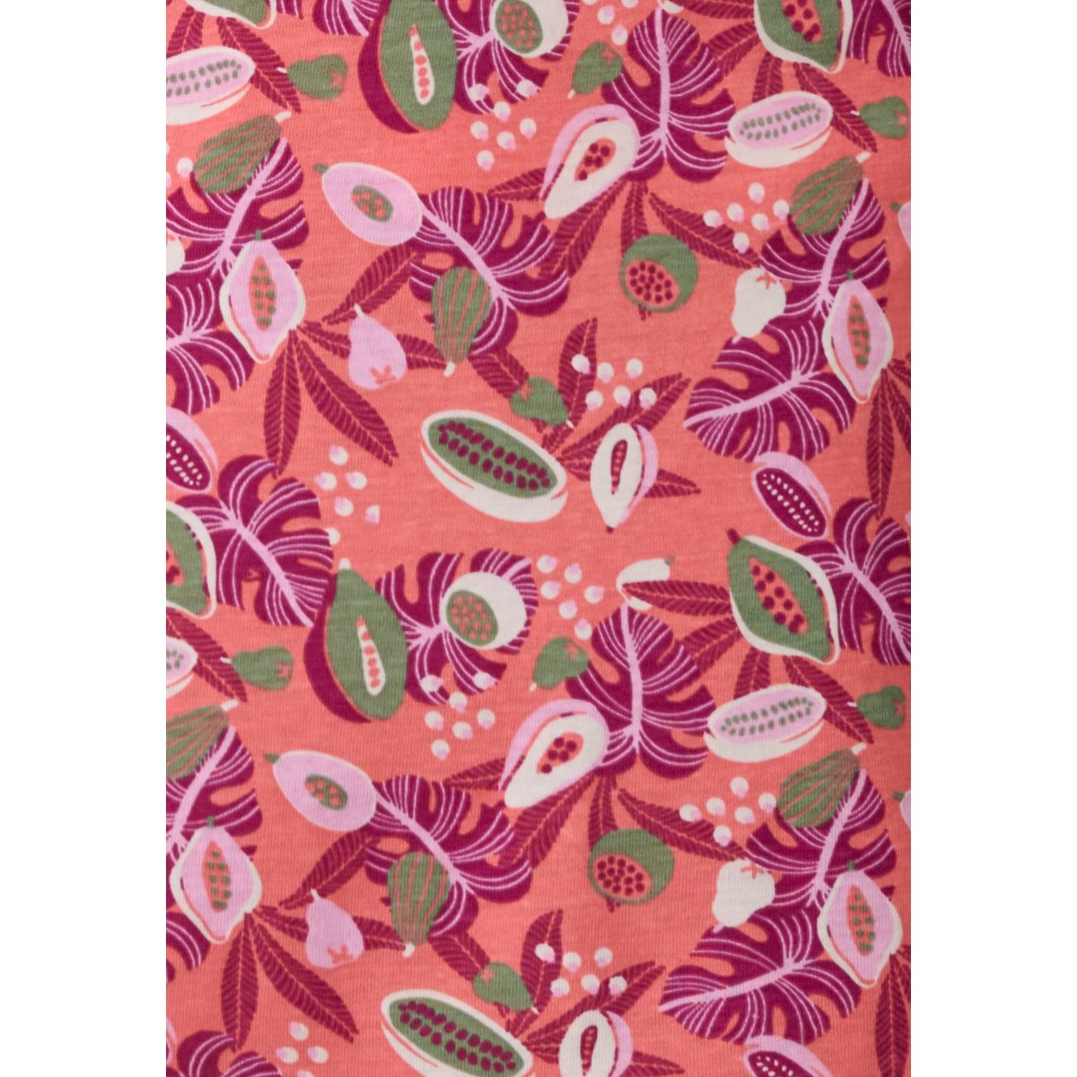 Short de pyjama pur coton rose tropical, DAMART