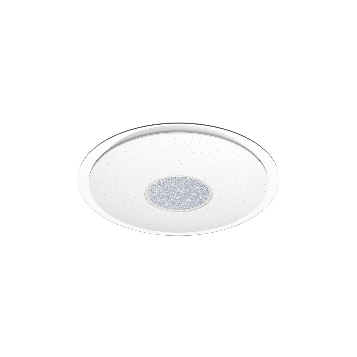 Plafonnier connecté LED avec enceinte, VZZINI ENKI blanc, INSPIRE