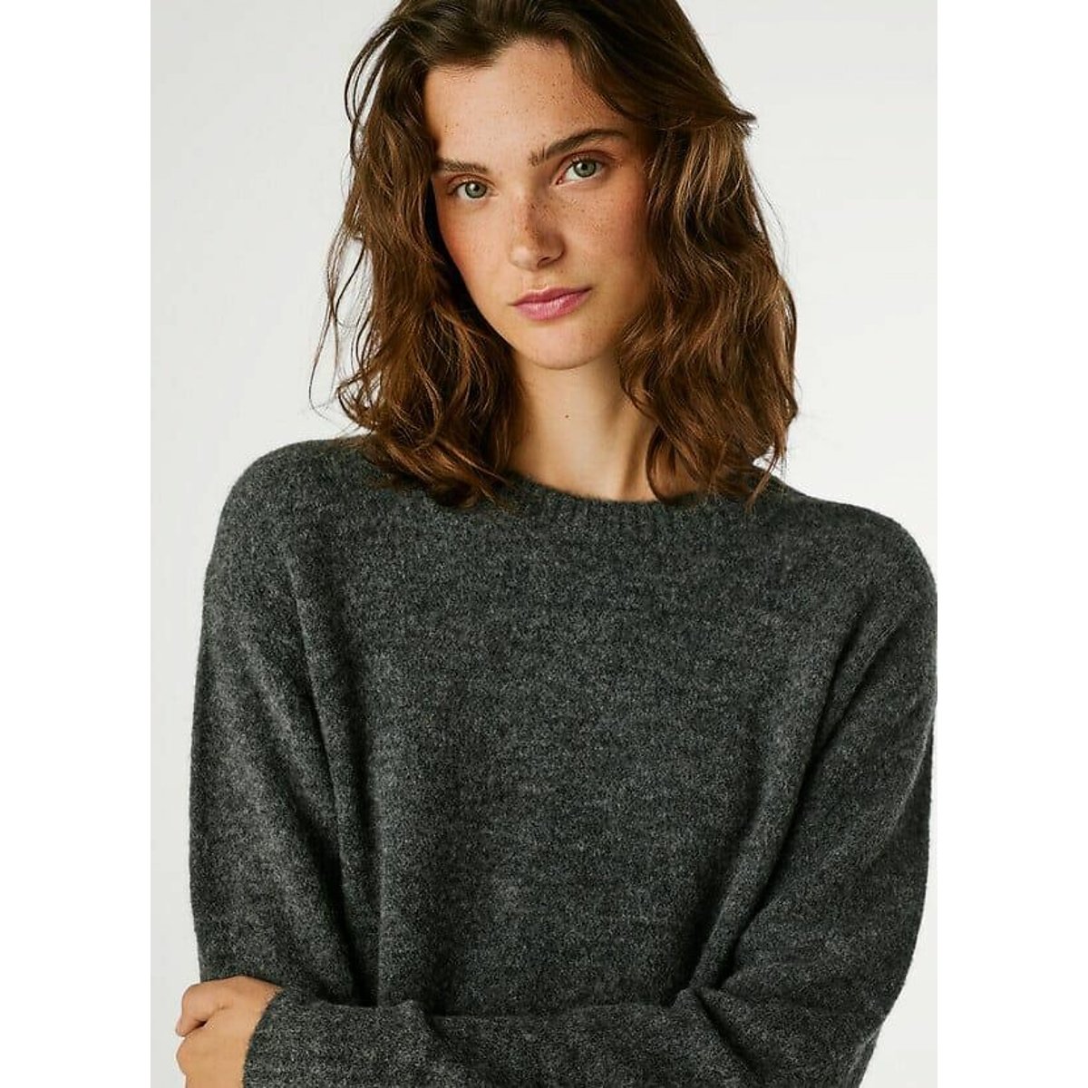 Cecil Crew Neck Jumper dark grey, PEPE JEANS