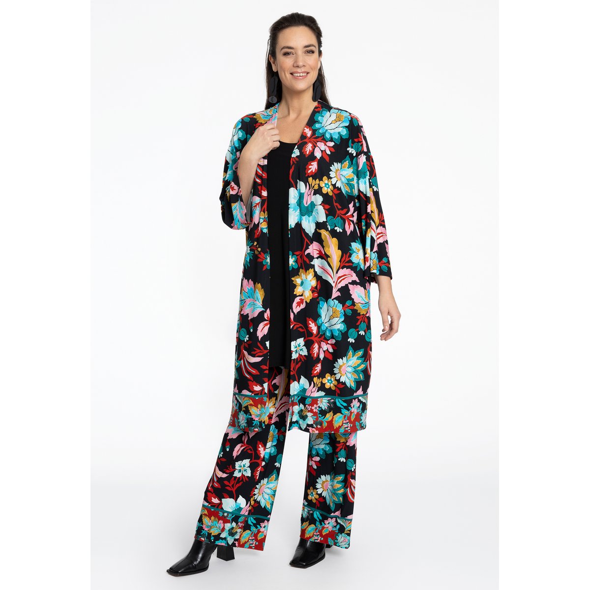 Kimono imprimé / imprimée noir, YOEK