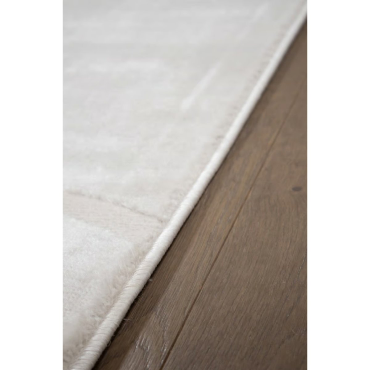 Tapis moderne tissé plat BANQUISE blanc, NOVATREND