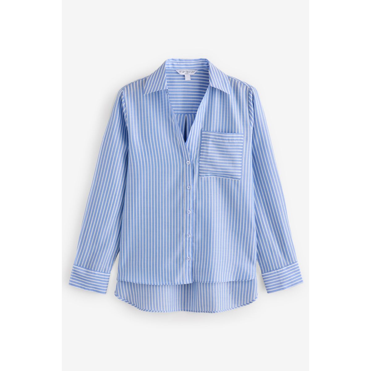Chemise décontractée à manches longues rayures bleues, NEXT