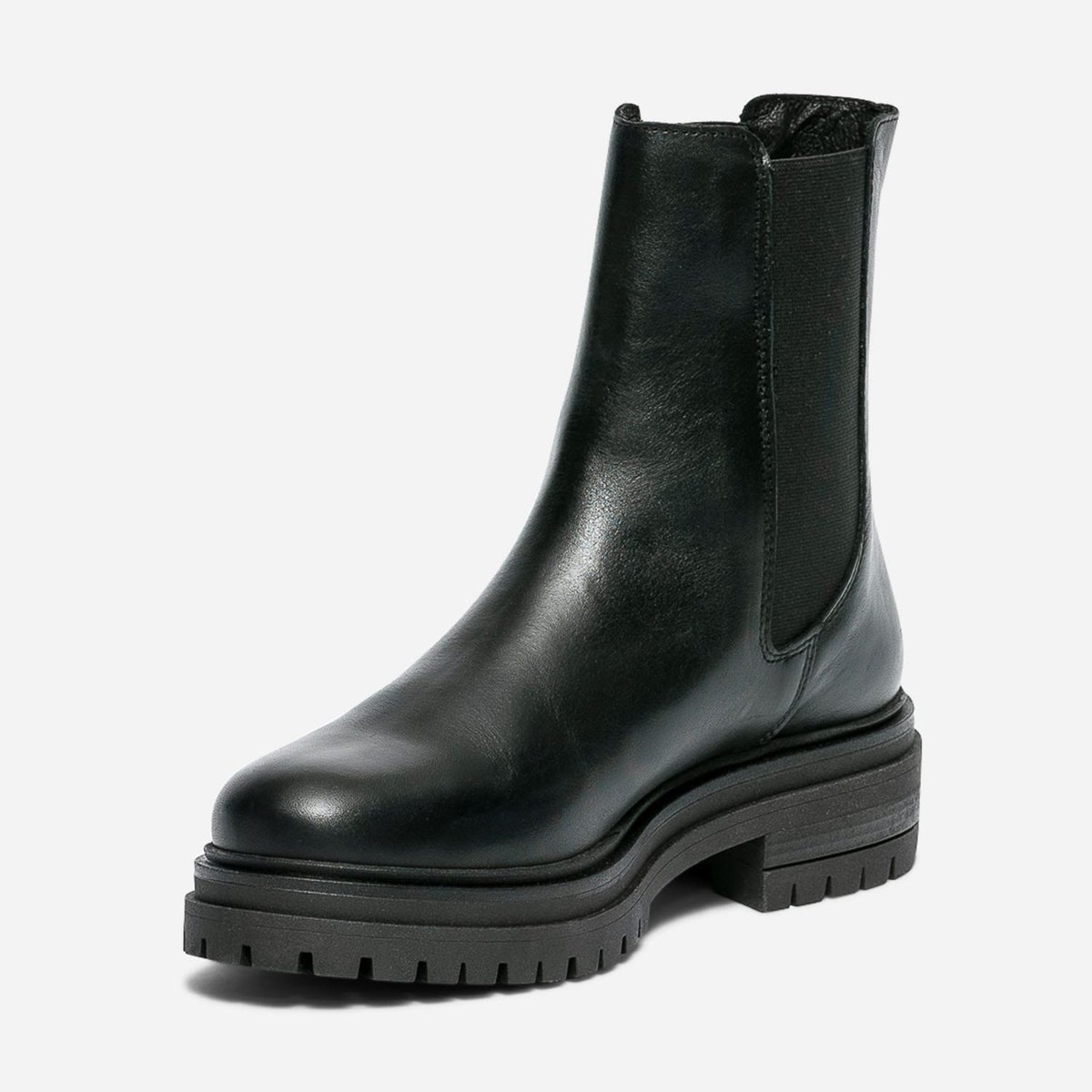 Boots en cuir DJEME noir, TEXTO