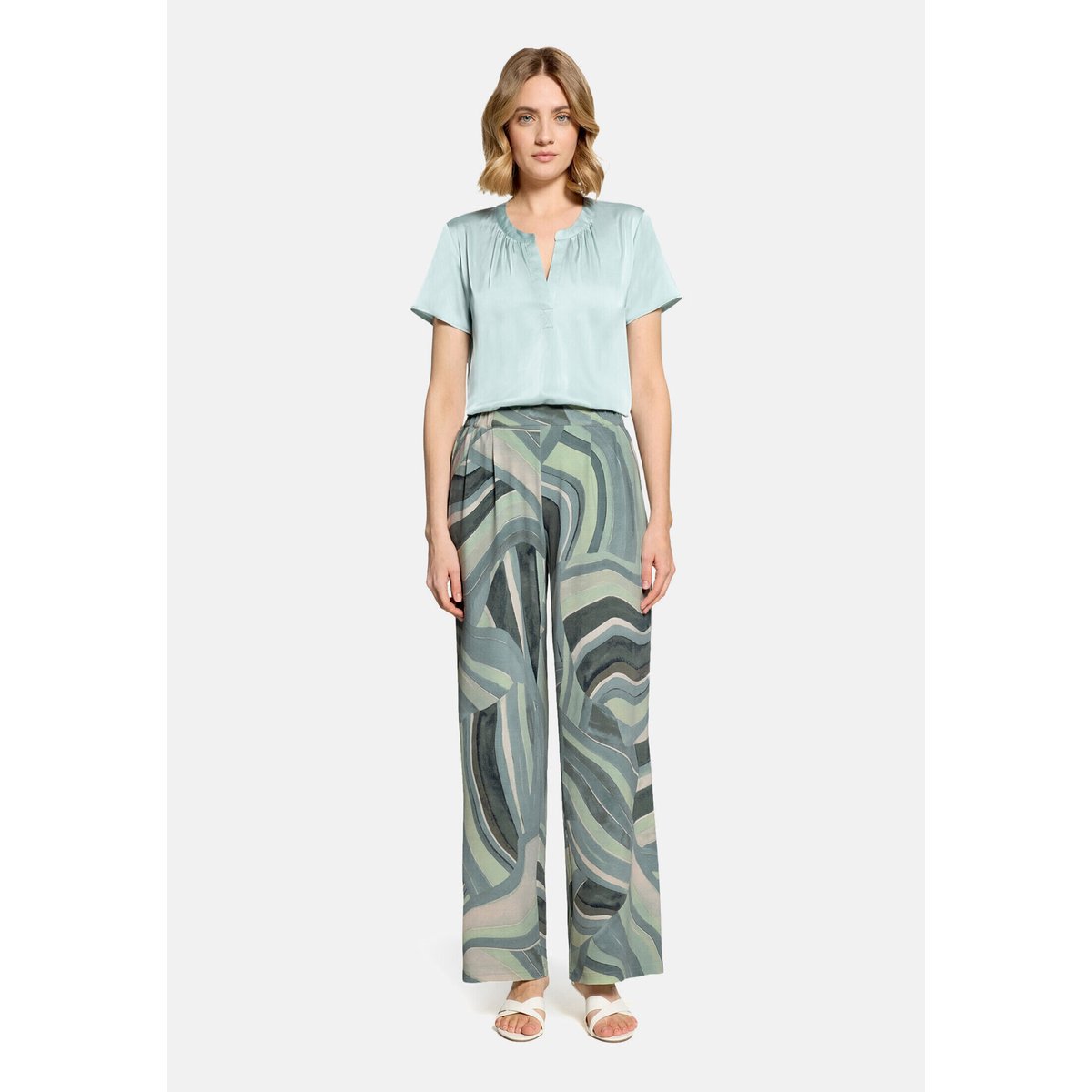 Pantalon à enfiler à poches extérieures mint/green, BETTY BARCLAY