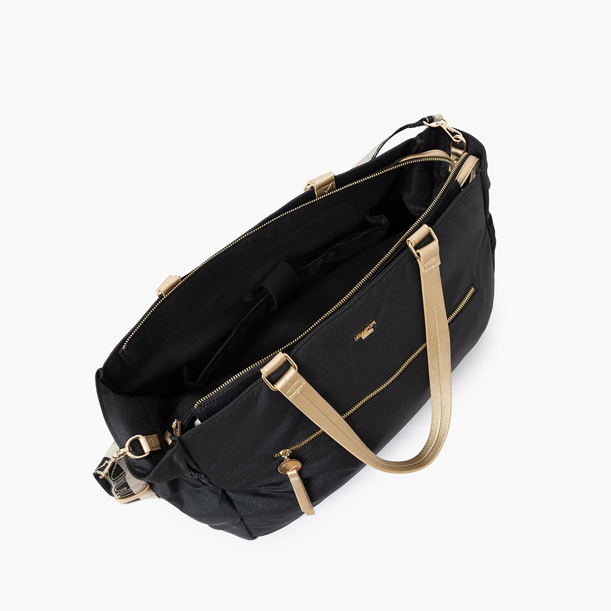 Grand sac shopper S-Rosa noir, LOLLIPOPS