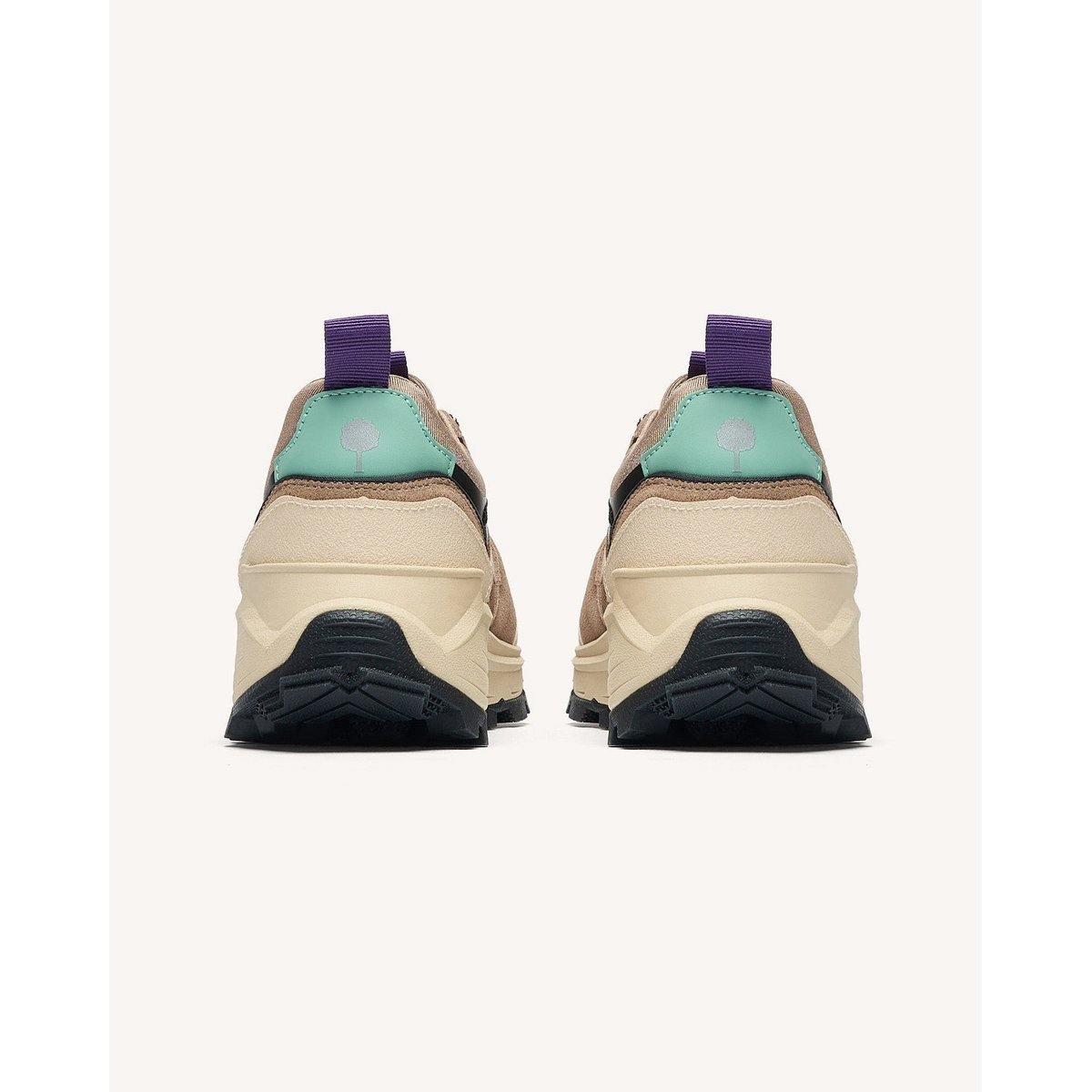 Running tissu suede HAZEL MONSTERA beige clair, FAGUO