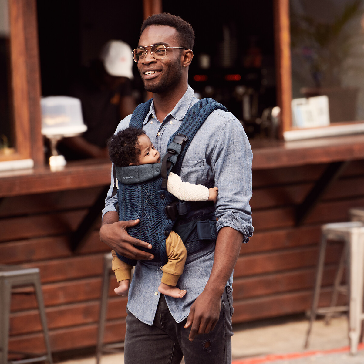 Porte bébé harmony mesh 3d bleu marine, BABYBJORN