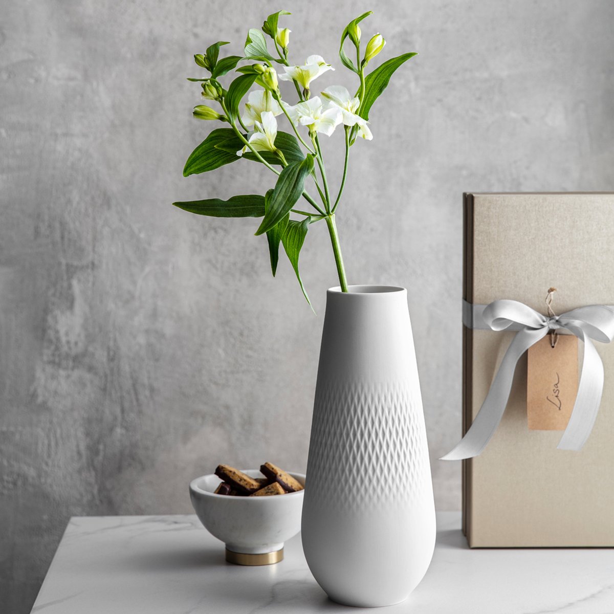 Vase Carré Haut MANUFACTURE blanc, VILLEROY & BOCH