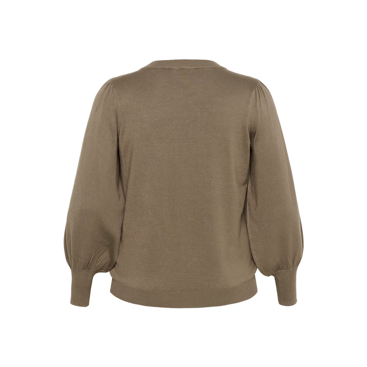 Pullover tricoté marron morel, KAFFE CURVE