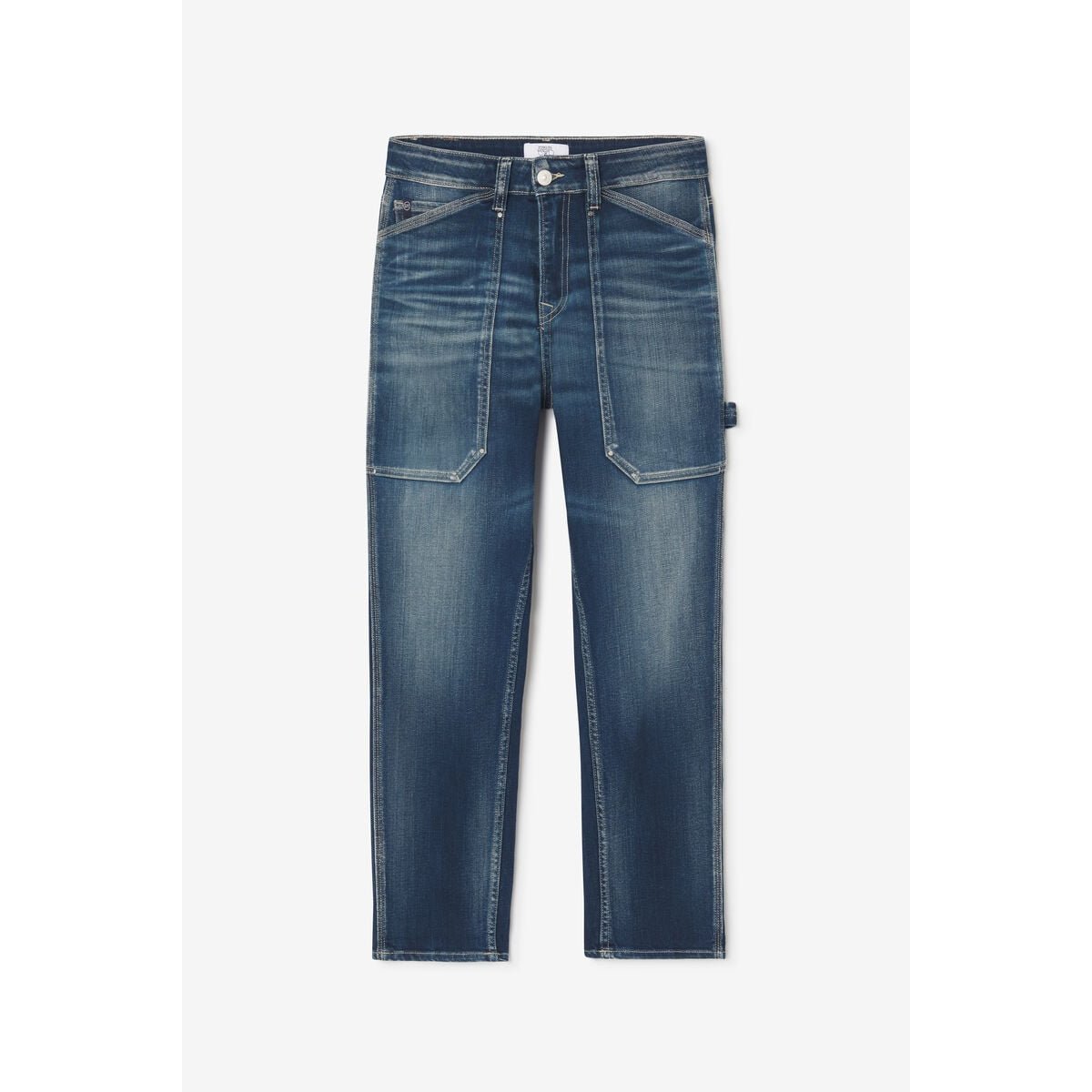 Jeans loose, large 400/60 girlfriend , 7/8ème blue, LE TEMPS DES CERISES