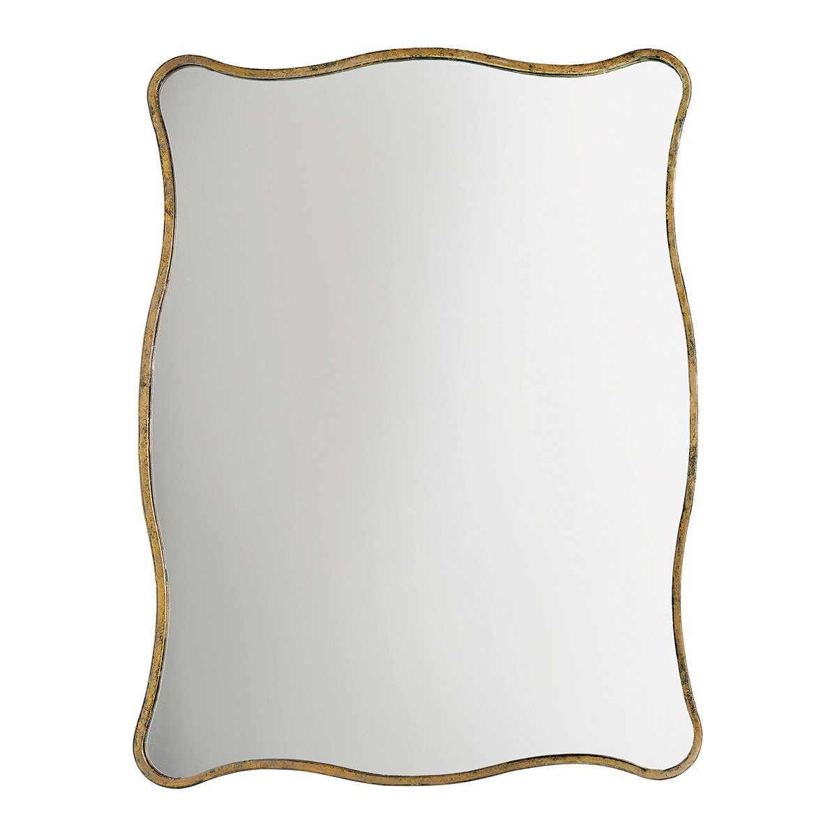 Miroir en fer doré, BLANC D’IVOIRE