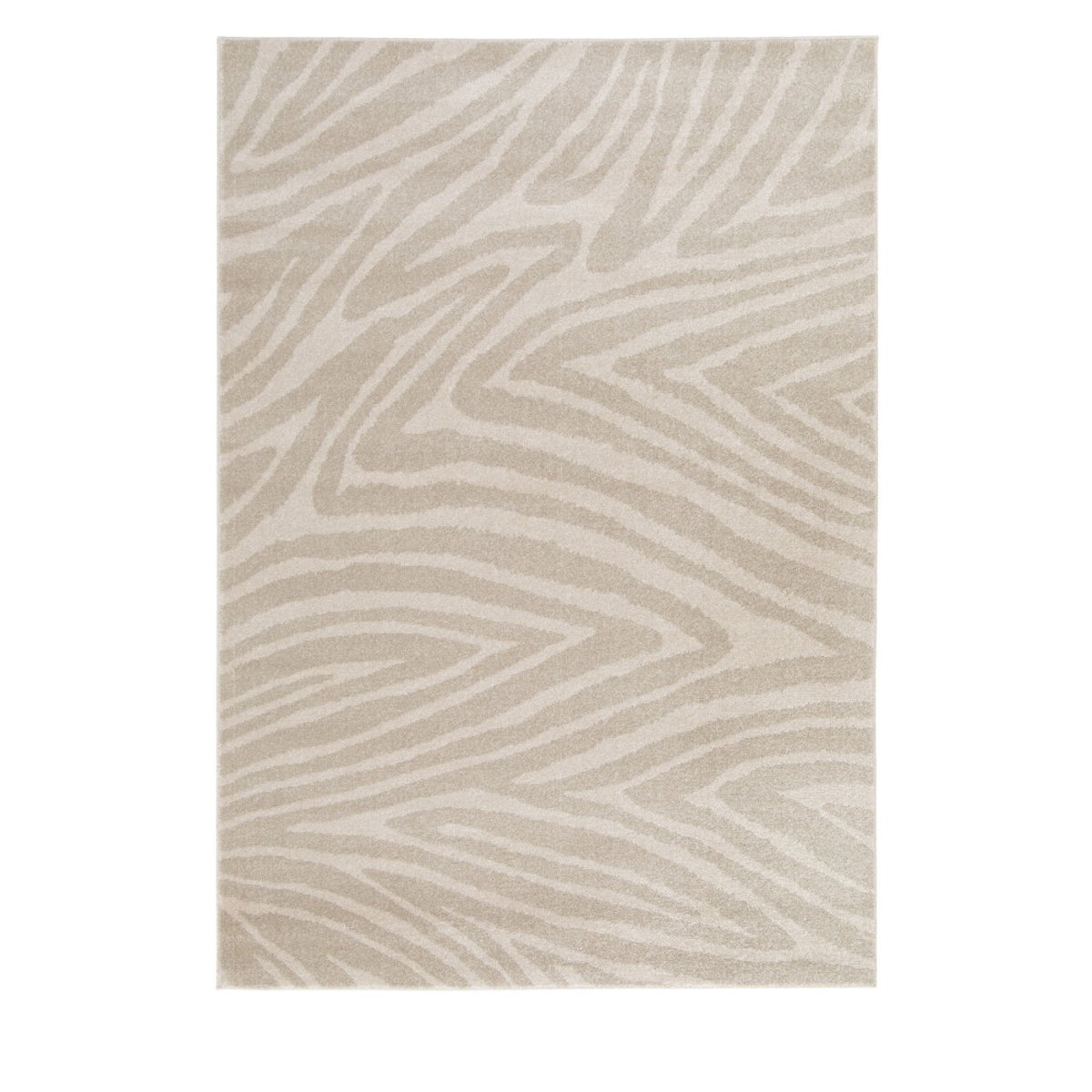 Tapis graphique à motif zébré- ZEBRA beige, DRAWER