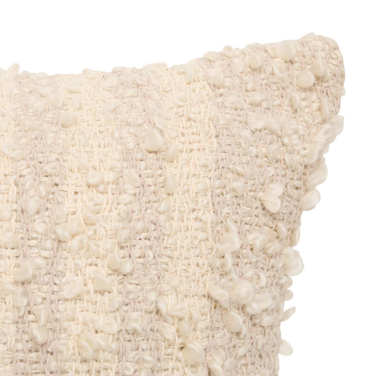 Coussin rectangulaire BERYL beige lin, ATMOSPHERA