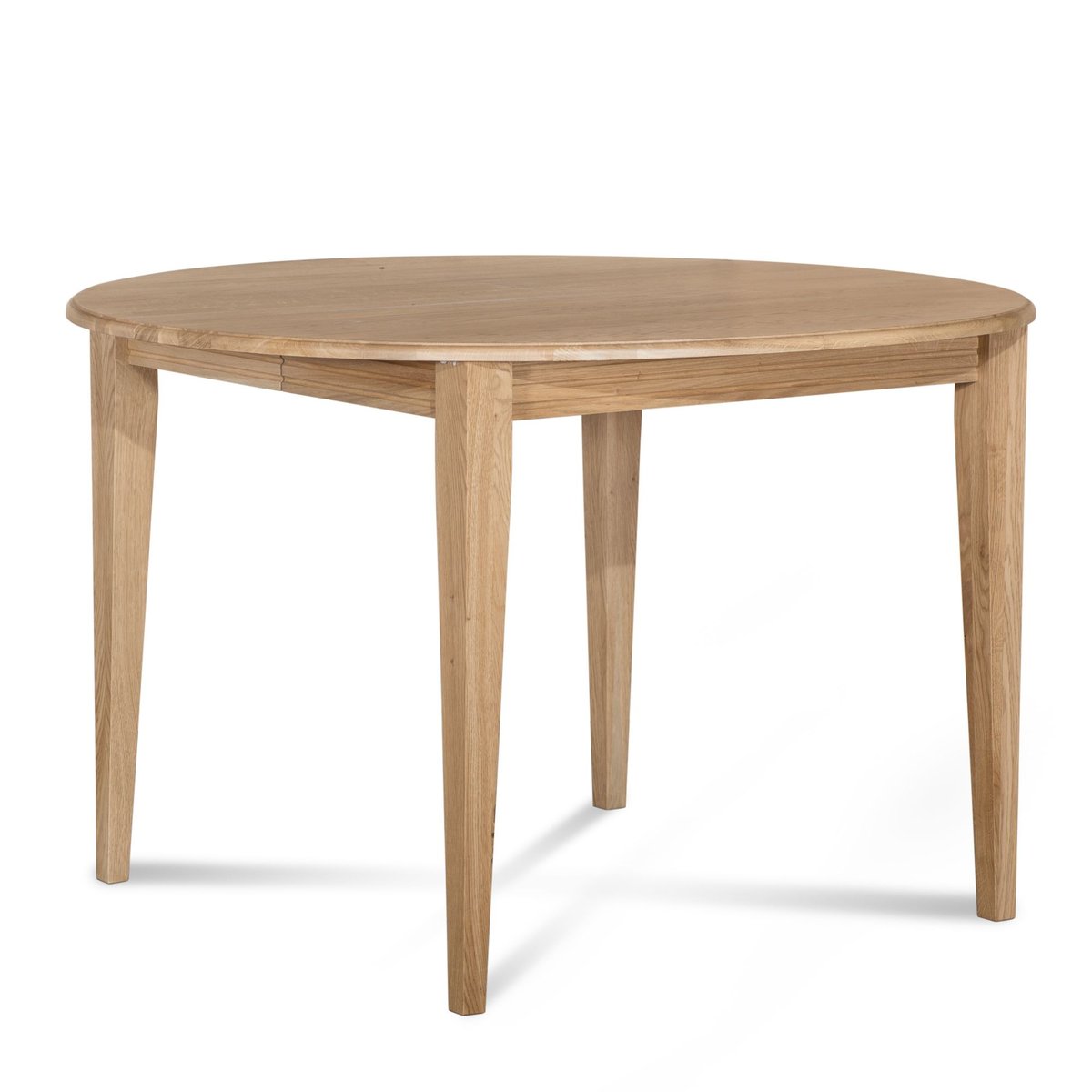 Table ronde 6 pieds fuseau D105 + 3 rallonges bois - VICTORIA chêne, HELLIN, DEPUIS 1862