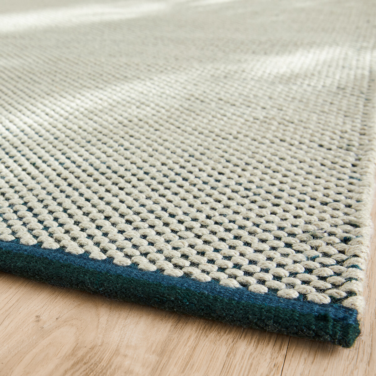 Seura Hand Woven Recycled Polyester Rug green/white/blue, AM.PM