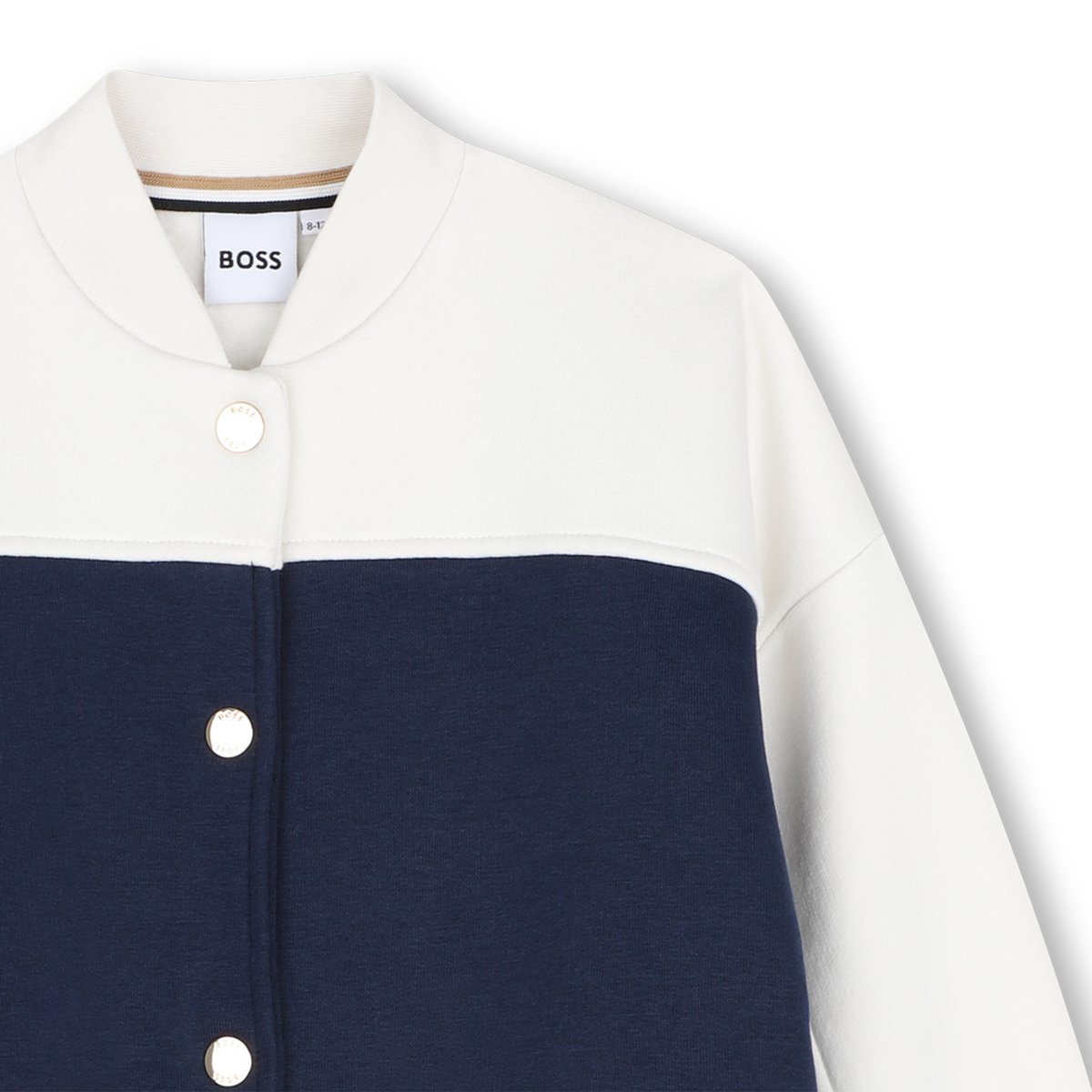 Cardigan en molleton bleu cargo, BOSS KIDSWEAR