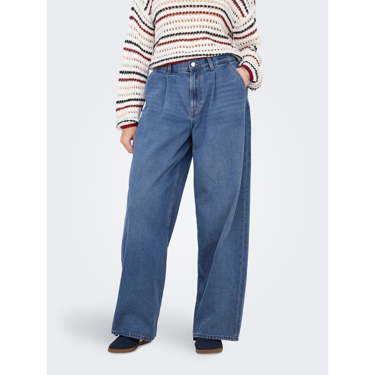 Jean À Jambe Large medium blue denim, ONLY