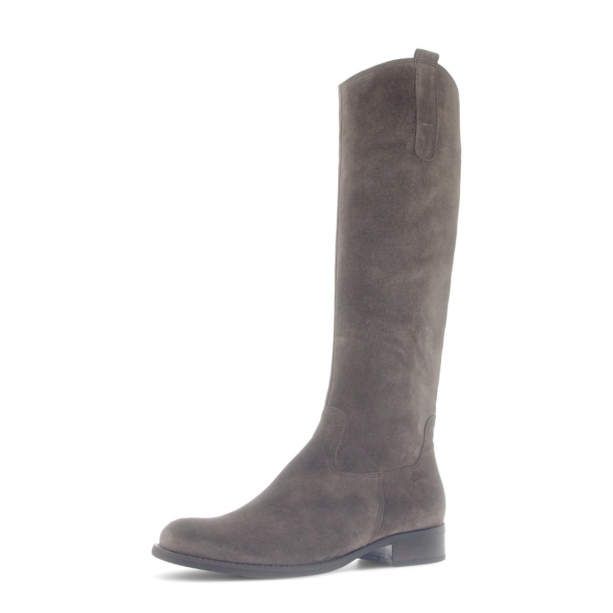 Bottes en cuir à talon décroché marron velours, GABOR